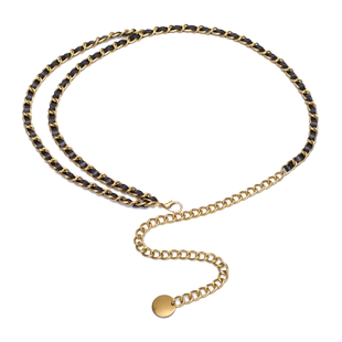 腰链配饰女2025新款小香风装饰金属链条腰带配毛衣百褶裙潮复古细