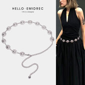 腰链配饰女金属链条腰带装 饰连衣裙配裙子毛衣Y2K波西米亚风皮带