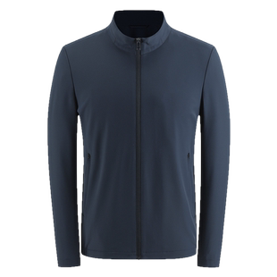 雅戈尔官方2026春季新品男夹克商务立领弹力舒适透气网眼茄克外套