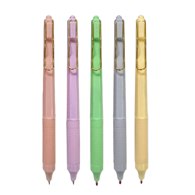 按动书写笔高颜值治愈色中性笔