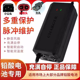适用小羚羊电动车电瓶车通用充电器36V48V12Ah48V20Ah60V72V智能