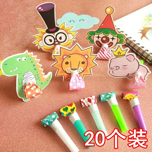 Свисток для мальчиков и девочек, вечернее платье, детский мультяшный мегафон, подарок на день рождения