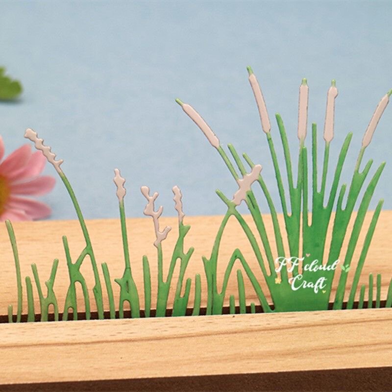 狗尾巴草花边刀模diy手帐打底纸艺压花模具幼儿园手工制作材料