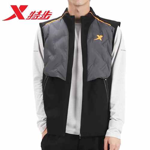 羽绒马甲男士冬季保暖跑步外套