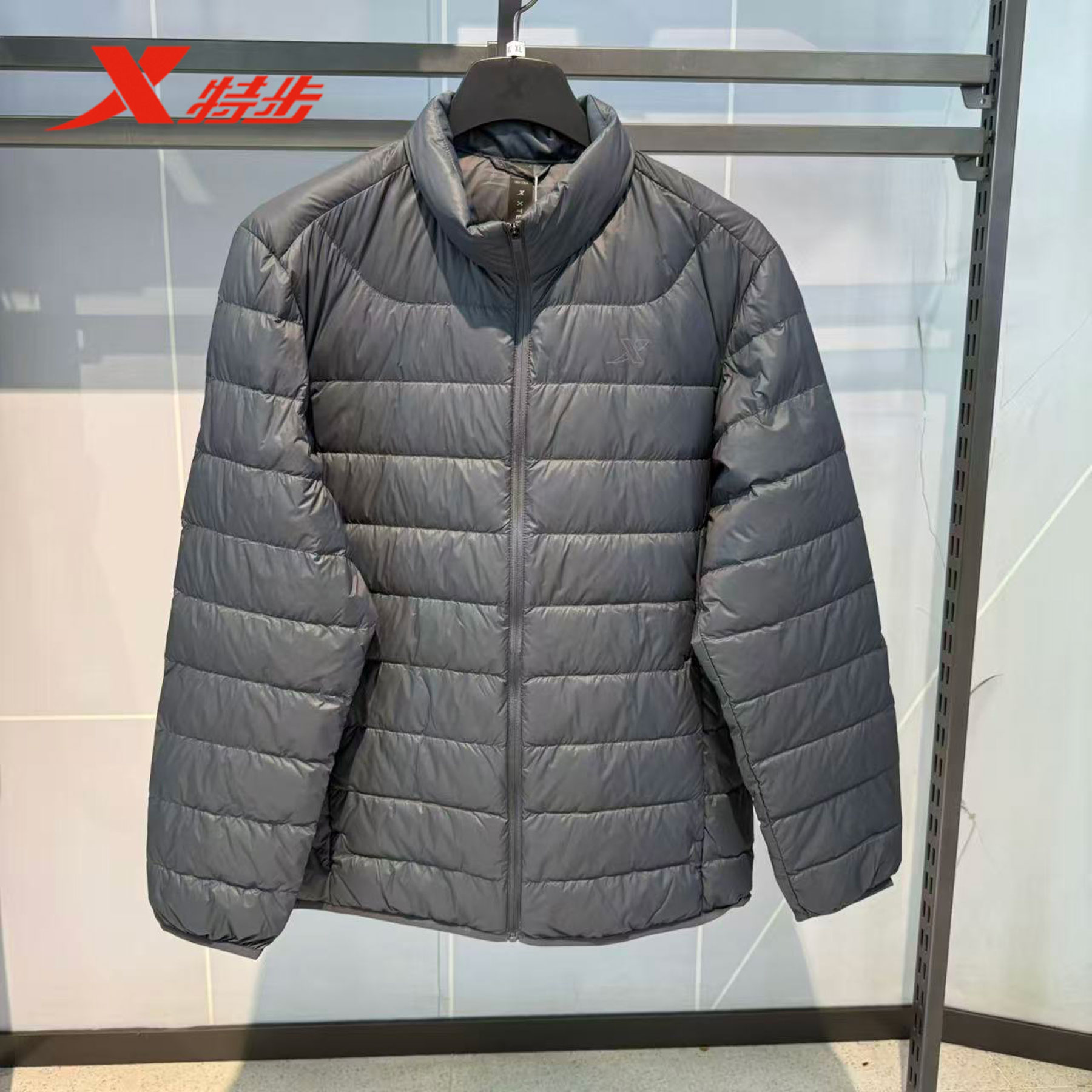 特步轻量暖核男子羽绒服2026冬季