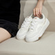 厚底小白女鞋 女休闲鞋 子2026新款 百搭板鞋 圆头平底 老爹鞋 韩国潮鞋