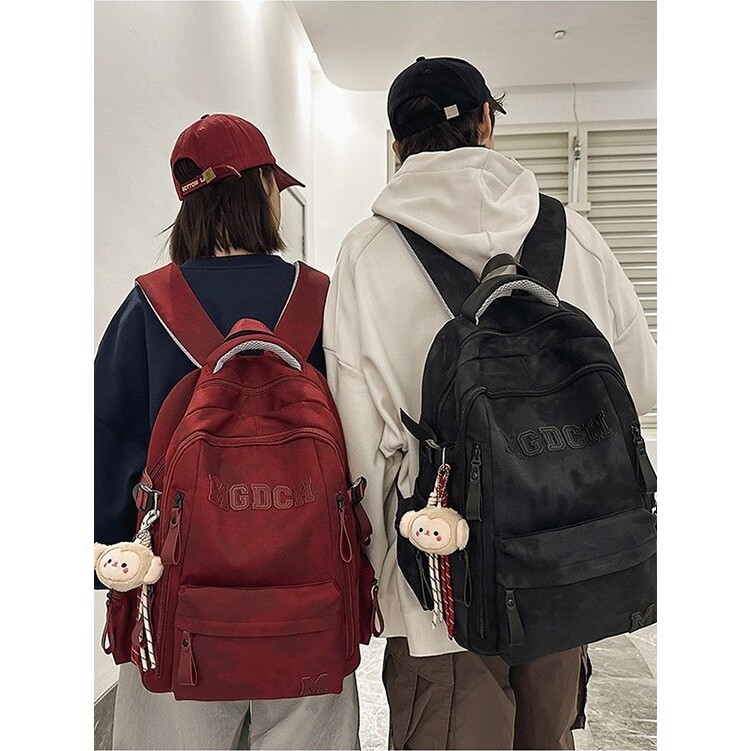 韩国明星同款韩版潮流大学生情侣休闲旅行双肩包高品质初高中学生