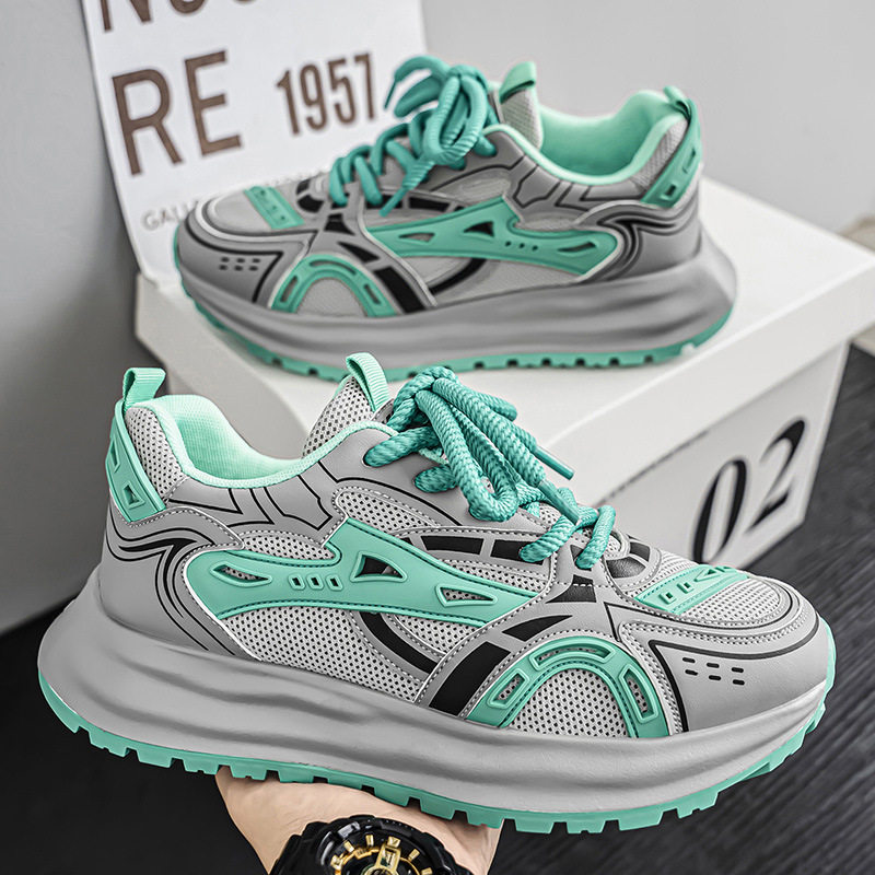 香港潮牌夏季透气网布阿甘鞋男士运动软底休闲鞋子港风厚底老爹潮,流行男鞋,老爹鞋,淘宝优惠券,粉丝福利购,淘宝优惠卷