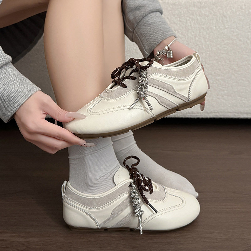 韩国明星同款复古德训鞋女鞋2026新款秋季软底轻便小白鞋时尚运动