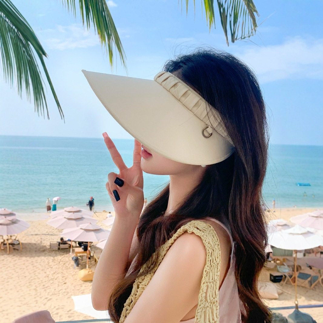 香港潮牌 2025新款夏天女防晒遮阳帽防紫外线超大檐遮全脸户外沙,服饰配件/皮带/帽子/围巾,防晒帽,淘宝优惠券,粉丝福利购,淘宝优惠卷