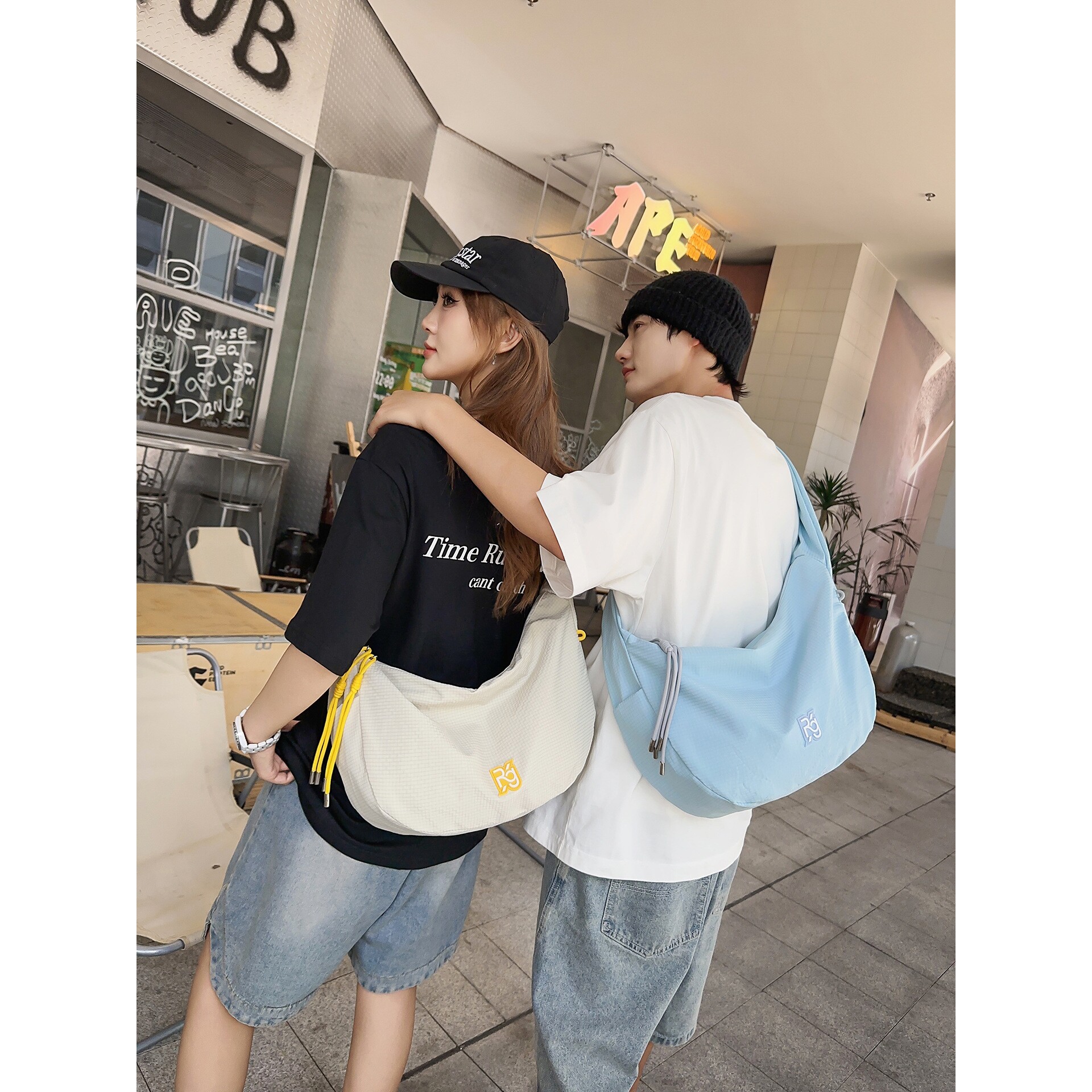 韩国明星同款韩系ins新款高颜值纯色文艺风托特包女轻便通勤大容