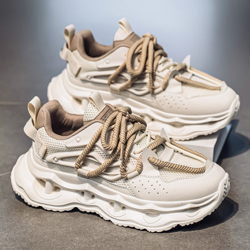 香港潮牌男鞋2025新款夏季爆款网面透气老爹鞋青少年运动跑步百搭,流行男鞋,老爹鞋,淘宝优惠券,粉丝福利购,淘宝优惠卷