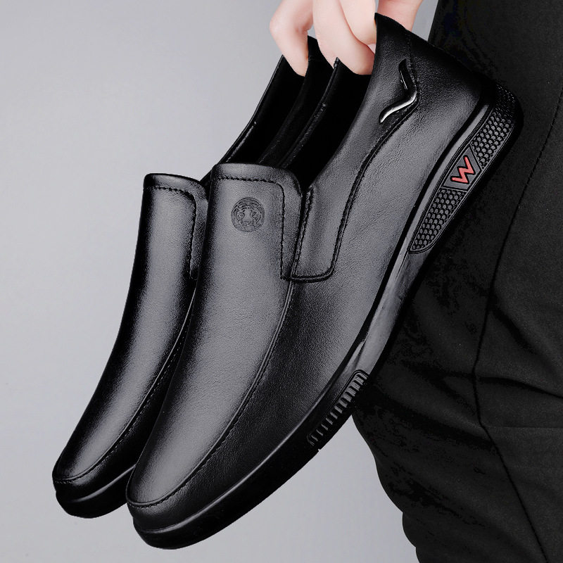 康奈官方正品经典日常真牛皮男士休闲皮鞋透气秋季软底软皮乐福鞋