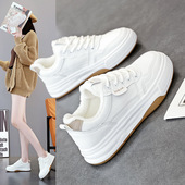 2025冬季 ins女学生加绒保暖运动板鞋 小白鞋 韩版 女棉 新款 韩国潮鞋