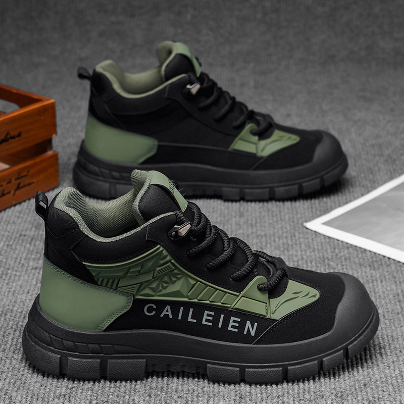 香港潮牌马丁靴男鞋高帮秋季英伦复古户外登山鞋防滑耐磨工装鞋短,流行男鞋,马丁靴,淘宝优惠券,粉丝福利购,淘宝优惠卷