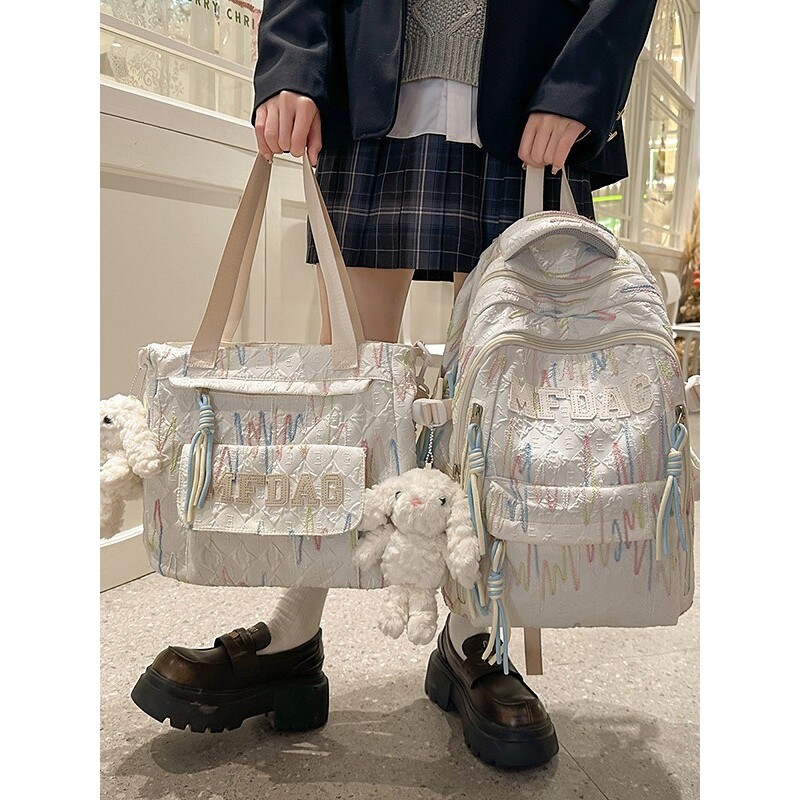 韩国明星同款书包女小学生2025新款初中生大容量高颜值包高中生女