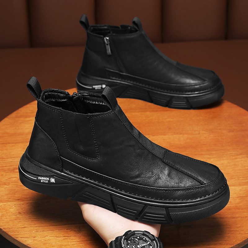 香港潮牌男鞋春季清仓新款马丁靴正装耐磨防滑皮鞋工地百搭户外登,流行男鞋,马丁靴,淘宝优惠券,粉丝福利购,淘宝优惠卷