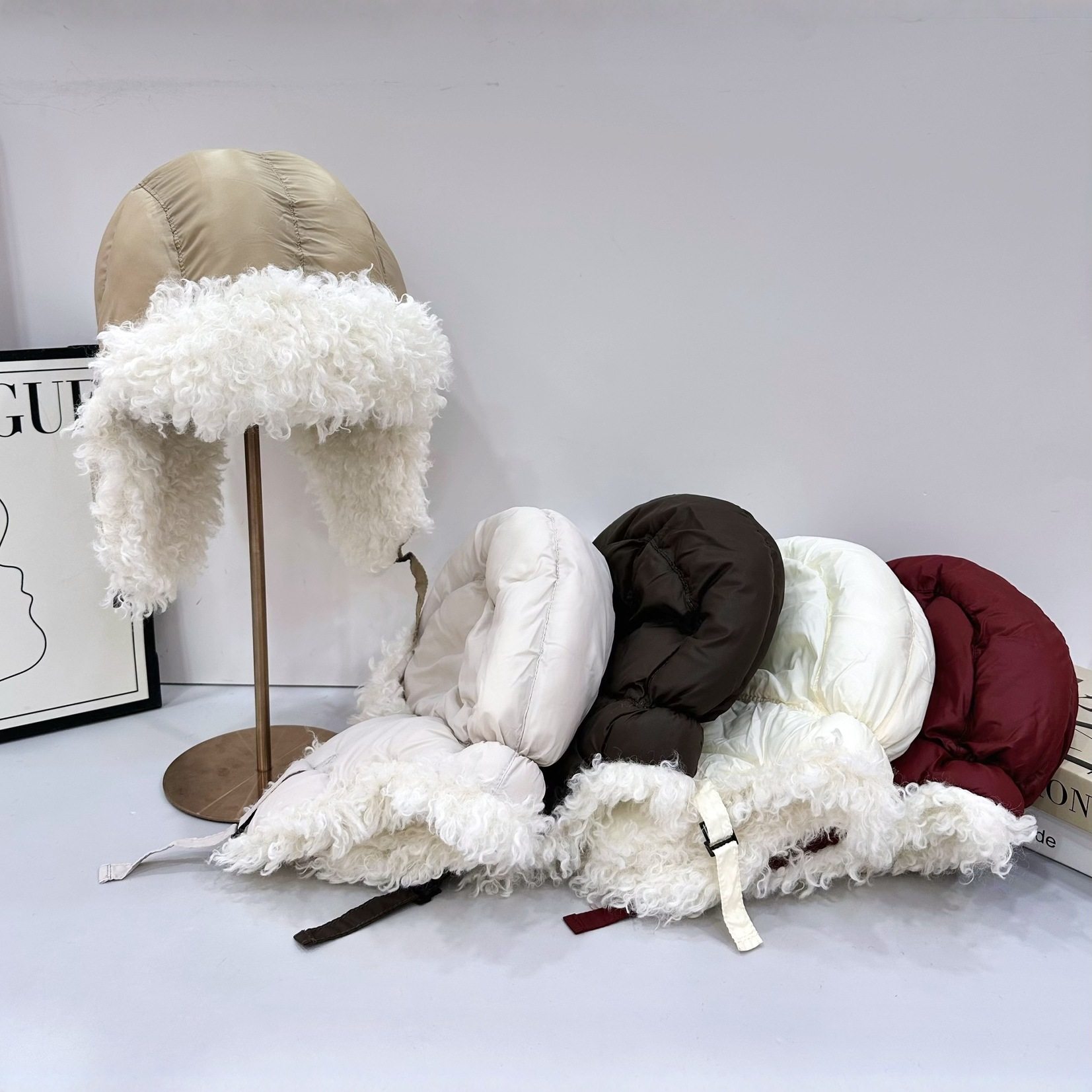 香港潮牌 25年秋冬新款加厚防寒保暖雷锋帽女户外骑行护耳帽飞行,服饰配件/皮带/帽子/围巾,帽子,淘宝优惠券,粉丝福利购,淘宝优惠卷