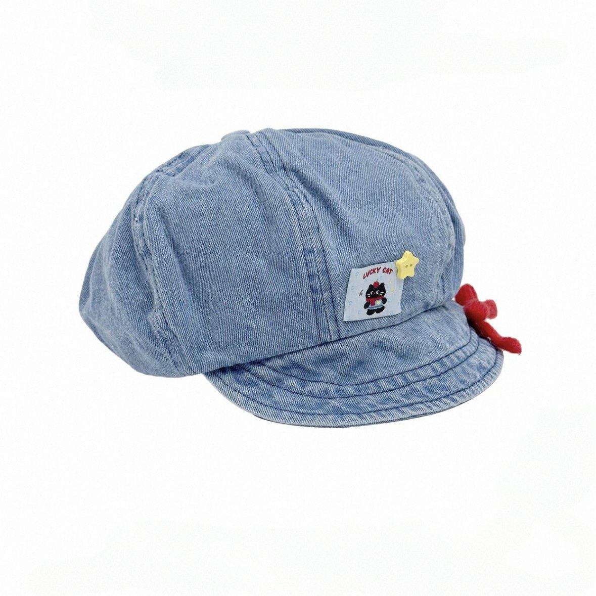 香港潮牌 25年新款贴布绣大檐牛仔贴布报童帽女春秋韩版遮阳防晒,服饰配件/皮带/帽子/围巾,帽子,淘宝优惠券,粉丝福利购,淘宝优惠卷