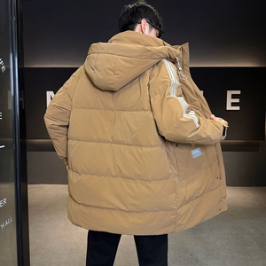 店主风2025冬季羽绒服男中长款加厚宽松羽绒外套2429--P195图片