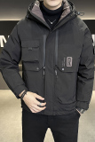 店主风2024冬季新款羽绒服男短款连帽潮牌冲锋衣外套8137--P215，男装羽绒服，电商D238