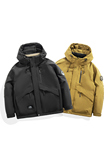 白底平铺2024冬季新款羽绒服男短款连帽潮牌冲锋衣外套8117--P200，男装羽绒服，电商D238