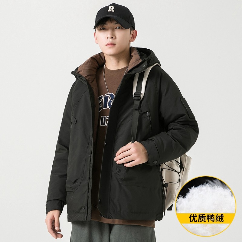 无影墙2025冬季羽绒服男短款连帽户外冲锋衣外套2335--P195，男装羽绒服，电商D238