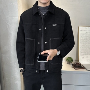 不断货2025冬季主推羽绒服短款翻领毛呢外套90鸭绒8808--P195，男装羽绒服，电商D238