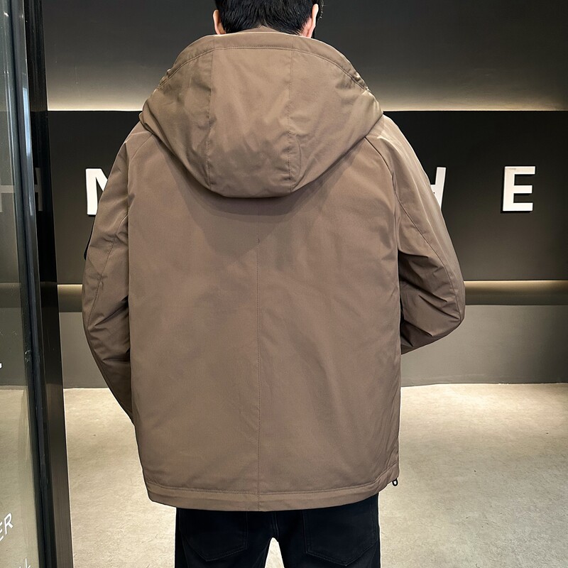 店主风2024主推冬季羽绒服男短款连帽加厚外套2335--P195,男装羽绒服,电商D238