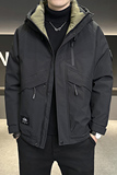 店主风2024冬季新款羽绒服男短款连帽潮牌冲锋衣外套8117--P200，男装羽绒服，电商D238