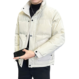 店主风2024冬季新款羽绒服男短款立领白鸭绒羽绒外套6801--P150，男装羽绒服，电商D238