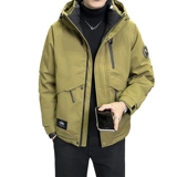 店主风2024冬季新款羽绒服男短款连帽潮牌冲锋衣外套8117--P200，男装羽绒服，电商D238
