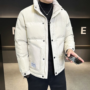 店主风2024冬季新款羽绒服男短款立领白鸭绒羽绒外套6801--P150图片