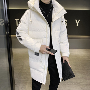 店主风2024冬季新款羽绒服男长款加厚标90%白鸭绒外套2329-P295图片