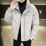 店主风2024冬季主推羽绒服男短款立领标绒外套8869--P165，男装羽绒服，电商D238