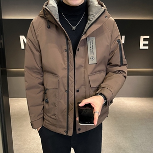 店主风2024主推冬季羽绒服男短款连帽加厚外套2336--P195图片