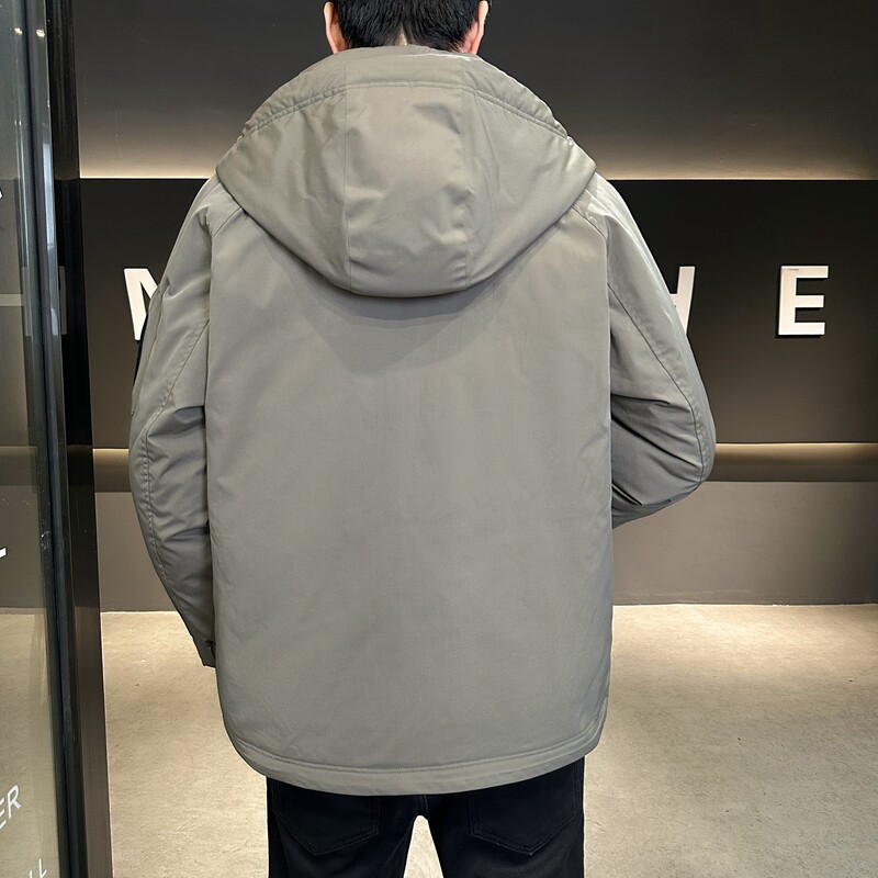 店主风2024主推冬季羽绒服男短款连帽加厚外套2336--P195,男装羽绒服,电商D238