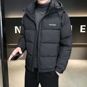 店主风2024冬季新款羽绒服男短款连帽羽绒面包服外套8106--P175图片