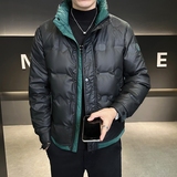 2024冬季新款羽绒服男立领短款拼色标绒羽绒外套D66-P155，男装羽绒服，电商D238