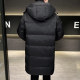 店主风2024冬季长款标绒羽绒服男连帽加厚宽松外套6031--P340，男装羽绒服，电商D238