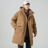 2024冬季羽绒服男中长款加厚标90%白鸭绒宽松外套2329-P340，男装羽绒服，电商D238