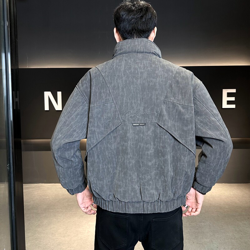 2025冬季新款高品质超厚重柔软纹理皮羽绒服男90白鸭绒5110--P275,男装羽绒服,电商D238