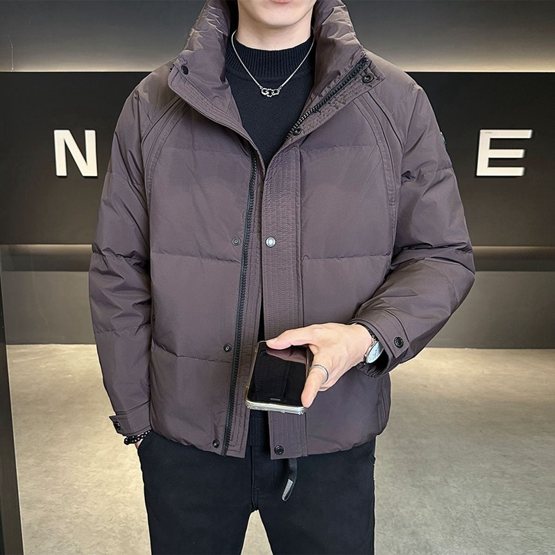 店主风2025冬季新款立领加厚羽绒服男标绒保暖外套8179-P200,男装羽绒服,电商D238