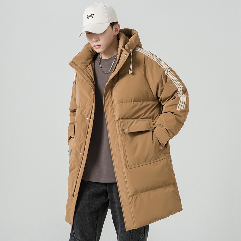 标50绒2025冬季羽绒服男中长款加厚宽松羽绒外套2429--P195,男装羽绒服,电商D238