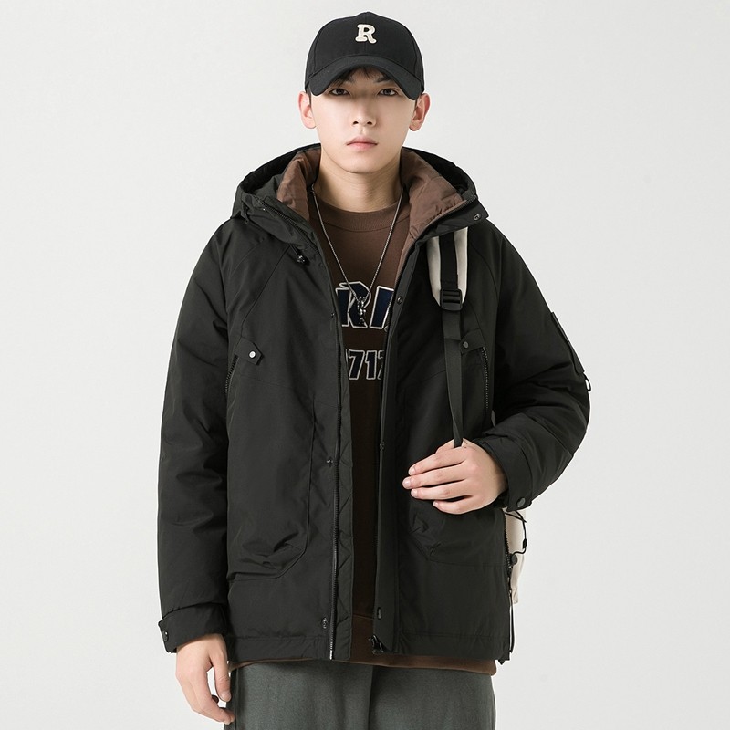 无影墙2025冬季羽绒服男短款连帽户外冲锋衣外套2335--P195，男装羽绒服，电商D238