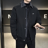 店主风2025冬季假两件羽绒服男翻领短款标绒外套T522--P210，男装羽绒服，电商D238