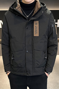 店主风2024主推冬季羽绒服男短款连帽加厚外套2336--P195图片