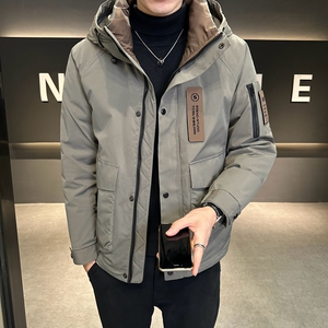 店主风2024主推冬季羽绒服男短款连帽加厚外套2336--P195,男装羽绒服,电商D238