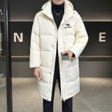 店主风2024冬季新款羽绒服男中长款加厚宽松标绒外套8838--P295，男装羽绒服，电商D238