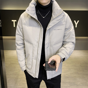店主风2024冬季主推羽绒服男短款立领标绒外套8869--P165图片